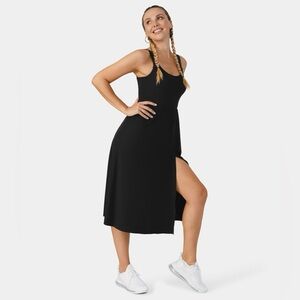 HALARA Black Midi Dress